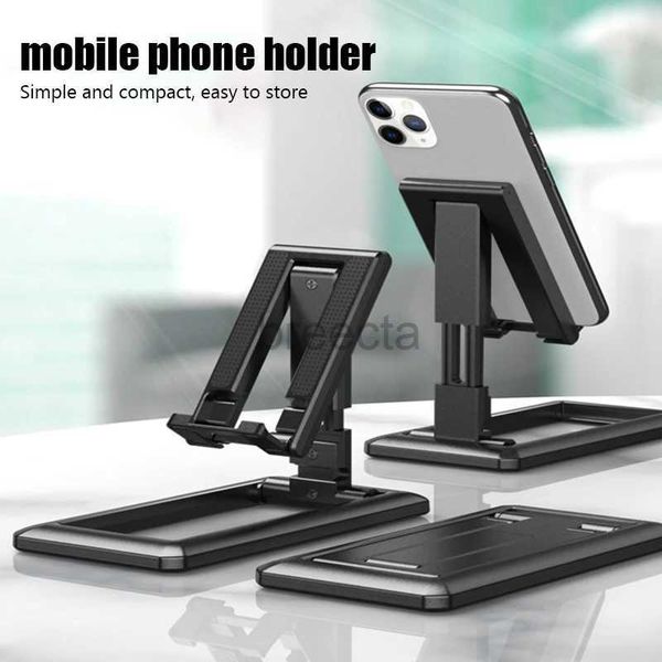 Suportes de montagem de telefone celular Mesa dobrável Suporte de telefone móvel para iPad iPhone Ajustável Desktop Tablet Suporte de mesa universal Suporte de telefone celular 240322