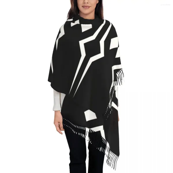 Шарфы с индивидуальным принтом Fulcrum Ahsoka Tano, шарф с логотипом для мужчин и женщин, зима-осень, теплая научная фантастика, племенные войны, телешоу, шаль
