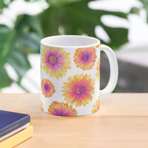 Tassen Afrikanische Gänseblümchen Aquarell Kaffeetasse Frühstückstassen für und Tee