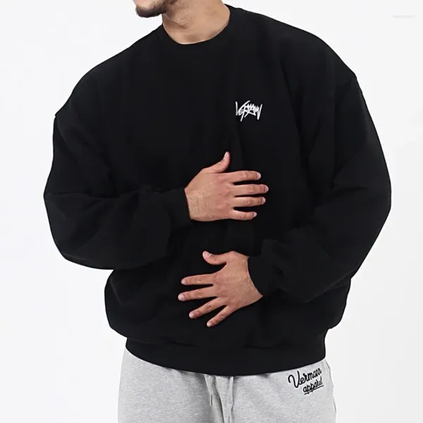 Erkek Hoodies Erkekler Sonbahar Çalışma Gym Fitness Vücut İnşa Sweatshirt Külot Spor Giyim Erkek Egzersiz Erkekler Erkekler Gevşek Giysiler