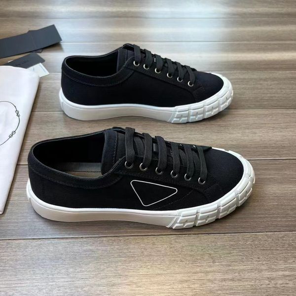 Scarpe casual da uomo di lusso Designer low top deck battistrada tessuto in tela liscia piattaforma suola in gomma Sneakers scarpe da ginnastica Outdoor Sneaker Designers Skate Shoe eu38-44 Box