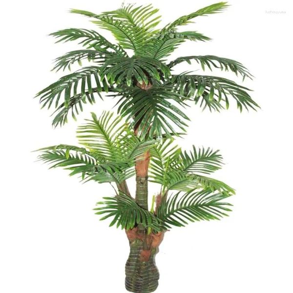 Fiori decorativi Splendidi unici 5 piedi di palma tropicale Pianta artificiale Albero di seta Tecnologia Real Touch con protezione UV Qualità eccellente5