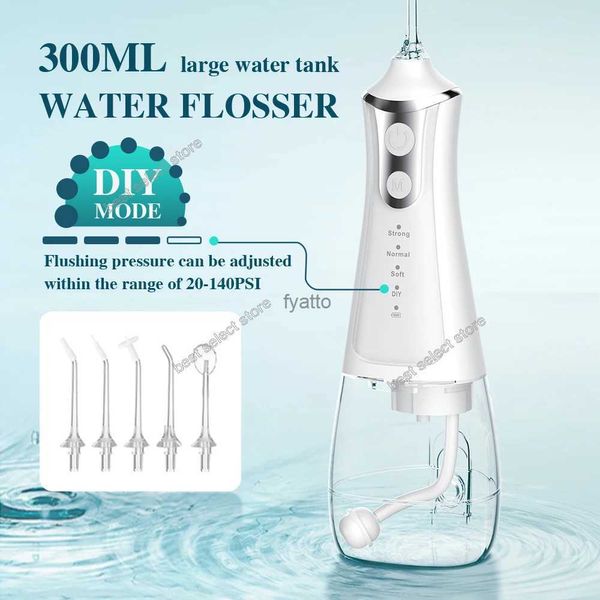 Outros aparelhos portátil fio dental à base de água irrigador oral seleciona novo modo DIY 5 palitos de bico para limpeza de dentes H240322