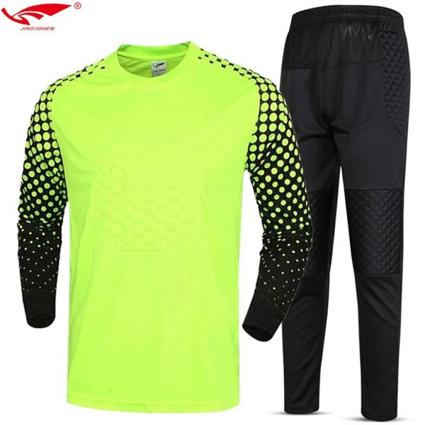 Maglia da calcio per adulti Set Divise da portiere per abbigliamento da uomo traspirante Maglie da portiere da calcio Kit Divise da allenamento Futbol set 240307