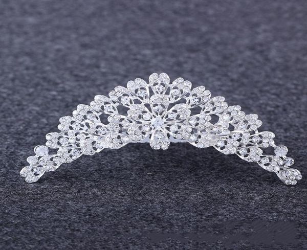 Luxo europeu e americano vento é puro manual noiva diamante cabelo argola coroa jóias cristal Decoration3779947