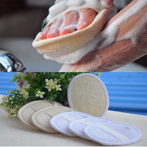 Asciugamano multiuso per scrub vegetale in fibra naturale Luffa Wipe Slice Beauty Club Health Bath Supplies