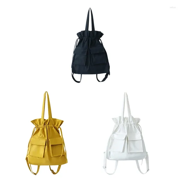 Рюкзак DOME, холщовая сумка, женская модная японская литературная студенческая сумка на шнурке