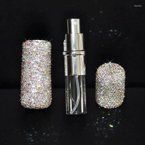 Garrafas de armazenamento 10ml mini perfume sub-engarrafamento spray garrafa viagem portátil atomizador óleo essencial diamante vazio acessórios cosméticos