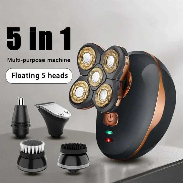 Rasoi elettrici Rasoio elettrico 5 in 1 Rasoio elettrico a 5 teste rasoio per barba rasoio ricaricabile Maquina De Afeitar Para Hombre 240322