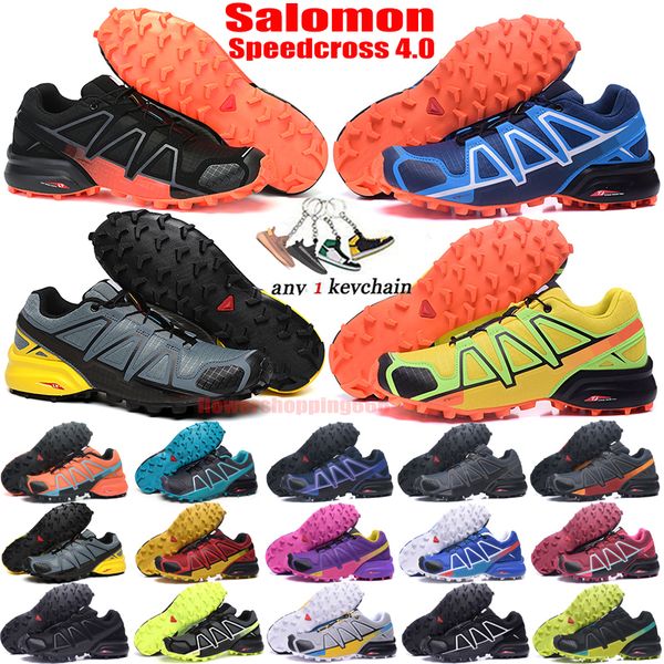 Spedizione gratuita Scarpe Speedcross Donna Uomo Scarpe da montagna Speed Cross 4 Lowa Chaussure Hike Sneakers Abbigliamento da arrampicata Designer All'aperto Nero Arancione Bianco Oliva Scarpe da ginnastica