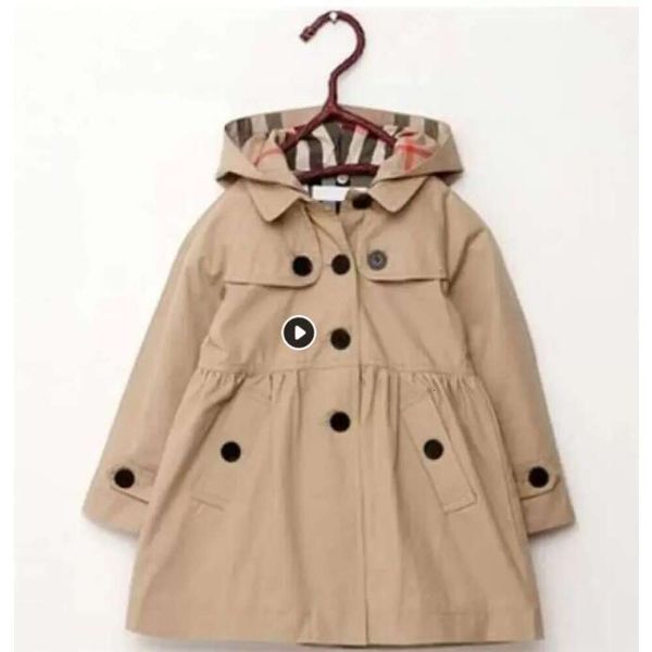 Neue Baby Kind Mantel Kinder039s Tragen Mädchen Graben Jacke Herbst Prinzessin Solide Mittellange Einreiher Windjacke Baby Mäntel Kleidung Größe Höhe