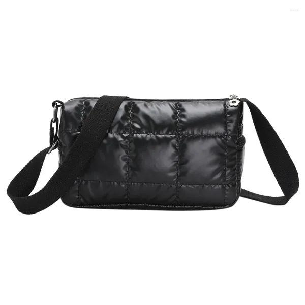 Borse a tracolla Borsa shopper da donna invernale Borsa a tracolla trapuntata alla moda Semplice casual in nylon Elegante morbida portatile per le vacanze del fine settimana