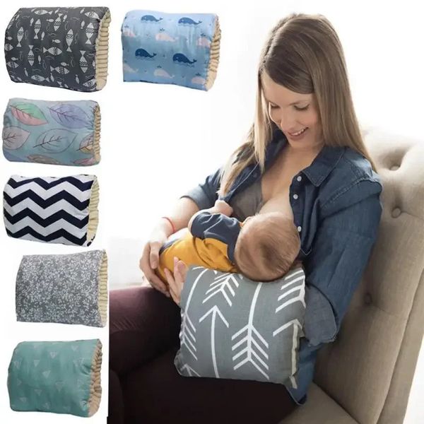 Travesseiro para amamentação de bebês, algodão puro, mais veludo, almofada para braço de alimentação, travesseiros para maternidade, suprimentos infantis 240313
