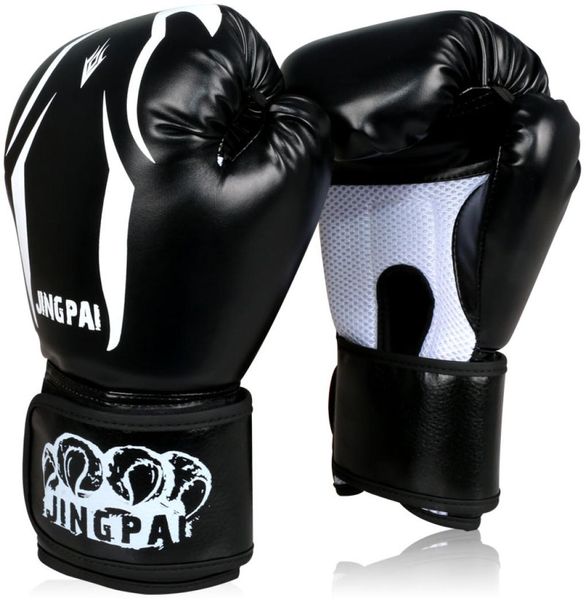 Nuovo Pu Leather Adulto Maschio Femmina Uomo Donna Punch Sacchi di sabbia Lotta Guantoni da boxe Luvas De Boxe Muay Thai Mma Guanto 28 16cm277n1102084