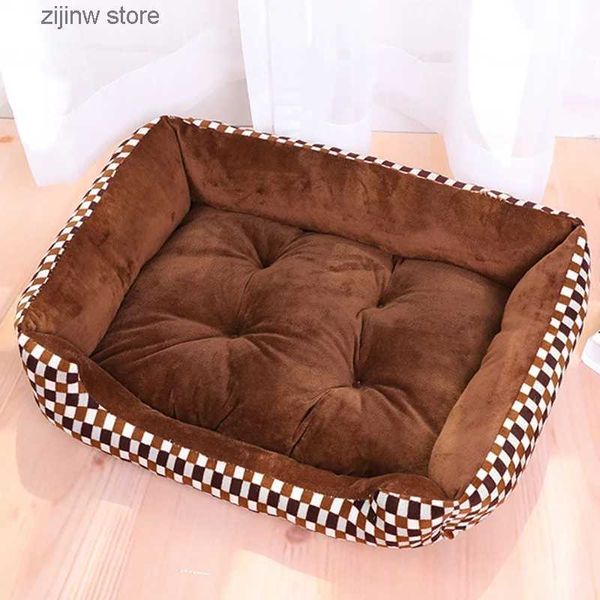 Canis canetas cama de cachorro sofá tapete acessórios para animais de estimação cão gato flanela casa grande médio e pequeno cachorro macio acolchoado cama de gato y240322