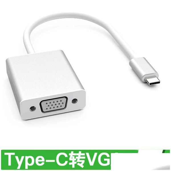 Cabos de computador conectores tipo-c para adaptador vga usb 3.1 macho fêmea usb-c para pc laptop entrega de computadores acessórios de rede otmgd