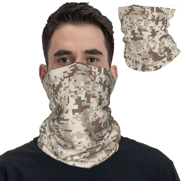 Sciarpe Desert Camo Bandana Copricollo Stampato Multicam Sciarpa militare Copricapo caldo Pesca per uomo Donna Adulto antivento