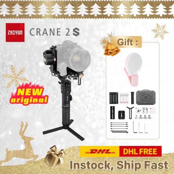 Teste ZHIYUN Crane 2S Giunti cardanici Telecamere a 3 assi Stabilizzatore portatile per fotocamera DSLR Sony Canon BMPCC 4K 6K