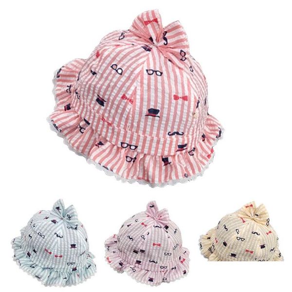 Berretti Cappelli Dolce Pizzo Ragazze Cappello Bambino Benna Berretto Estate Bambino Pescatore Per Ragazza Neonato Pografia Puntelli Bambini Sole Casquette Enfant Drop D Otvdq