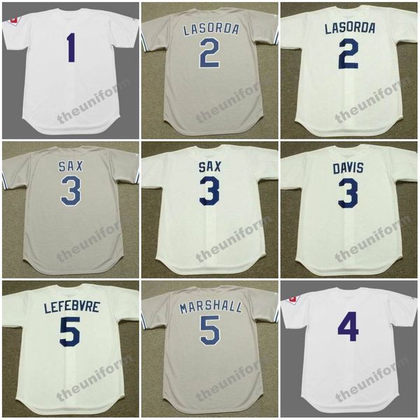 Мужская бейсбольная майка Los Angeles PEE WEE REESE BILLIE GRABARKEWITZ 1951-1988 годов STEVE SAX WILLIE DAVIS DUKE SNIDER JIM LEFEBVRE MIKE MARSHALL S-5XL