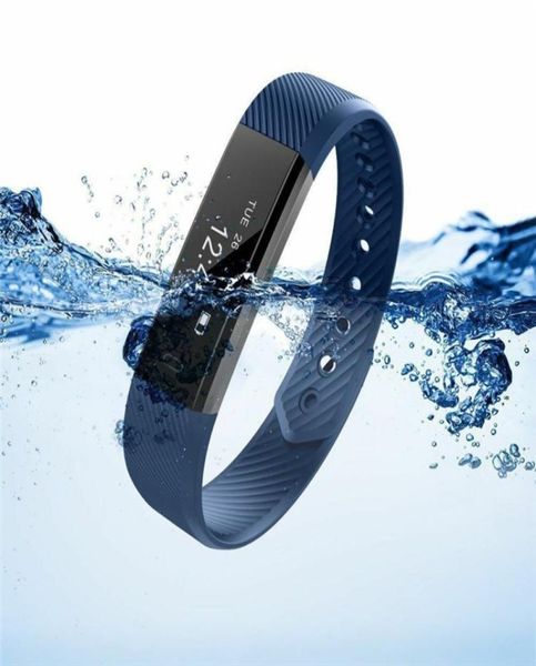 ID115 Bracciale intelligente Fitness Tracker Orologio intelligente Contapassi Attività Monitor sportivo Vibrazione Orologio da polso intelligente per iPhone Androi2155403