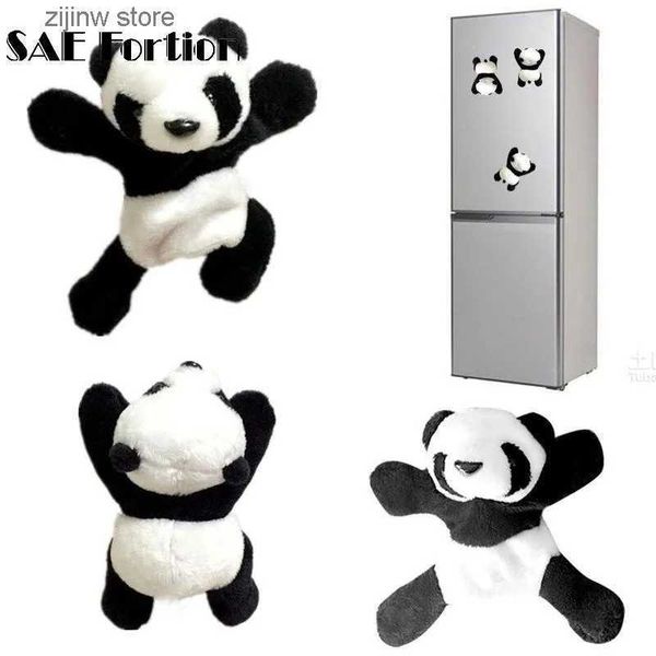 Kühlschrankmagnete, magnetische Kältemittelaufkleber, weicher Plüsch-Panda, Kühlschrank-Festival-Geschenke, Touristen-Souvenirs, Y240322