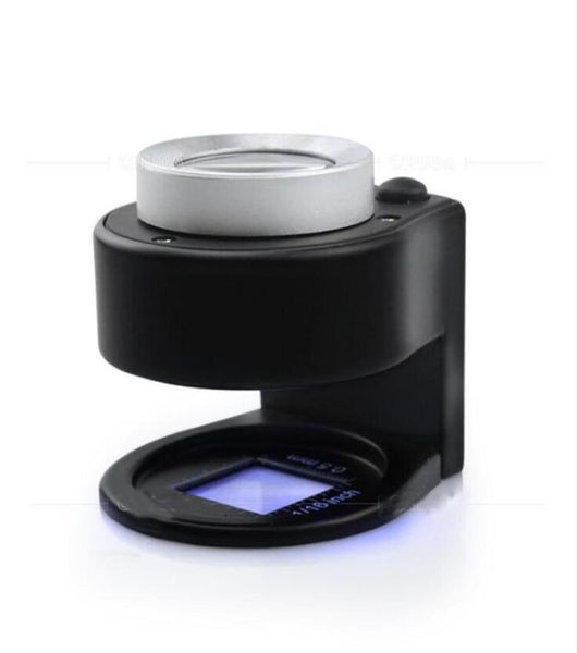 Mikroskop 30x kat koltuk tipi mücevher baskısı kimlik büyüteç 3 LED UV Banknot ile Saat Onarımı Magnify7886363