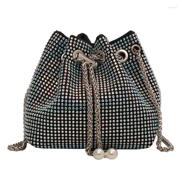 Umhängetaschen 2024 Strass Handtasche für Frauen Tasche Diamanten Geldbörse Damen weibliche Umhängetasche glänzender Diamant