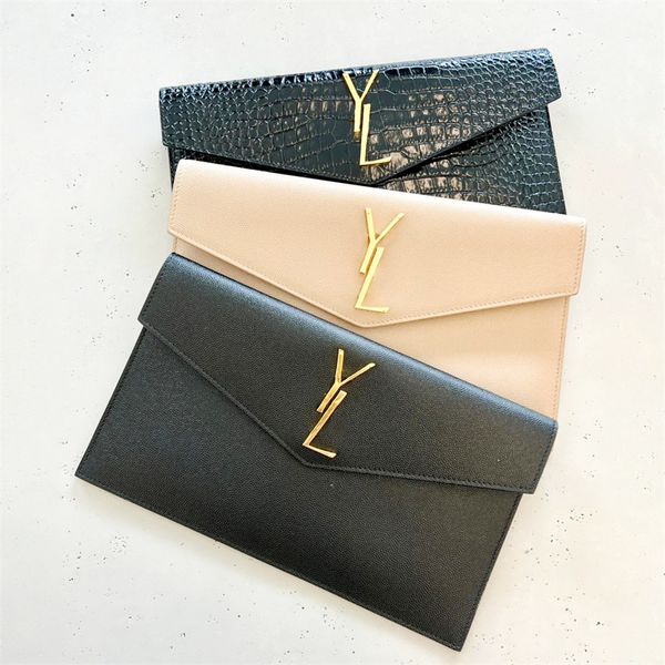 Spiegelqualität, Luxus-Uptown-Clutch für Damen, Vintage-Umhängetasche aus Krokodilleder, Designer-Tasche, Herren-Tragetasche, Schultertasche, Geschenk, Kaviar-Umschlagtaschen, Geldbörsen