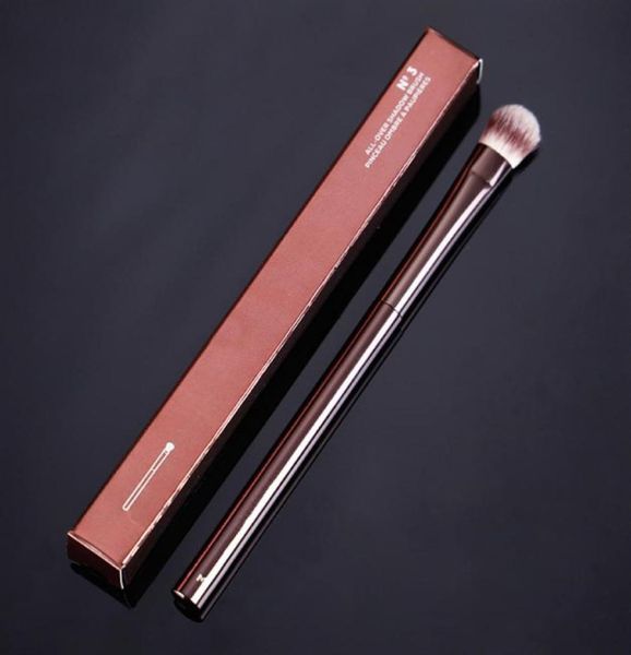 HG ALL OVER SHADOW BRUSH No3 Manico in metallo bronzo scuro Base Ombretto TRUCCO Pennello per miscela cosmetici9634722