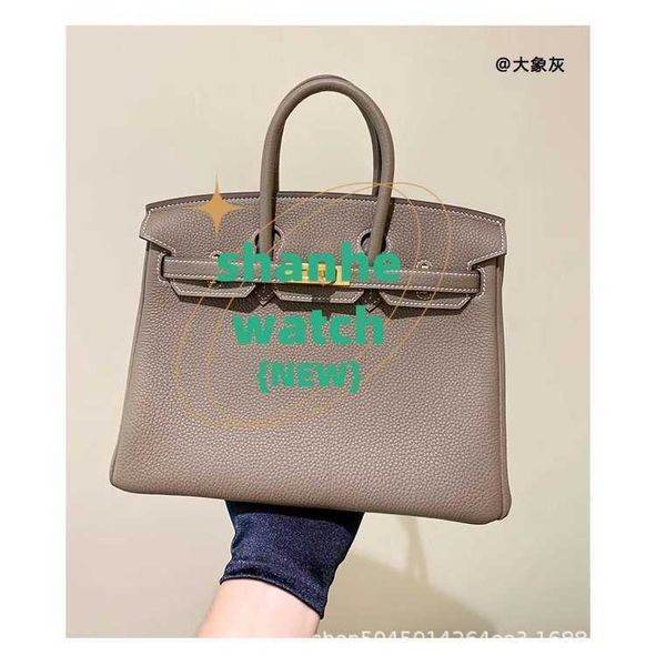 Borsa tote originale Filo fatto a mano Cera d'api Togo Lychee Modello Pelle bovina Grande capacità Sposa Classico Palmare Versatile Donna S71I L4IT