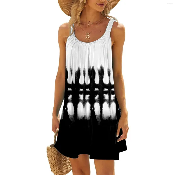 Vestidos casuais verão sem mangas backless mini vestido mulheres 2024 solto boho curto sexy outfits senhoras praia festa sundress