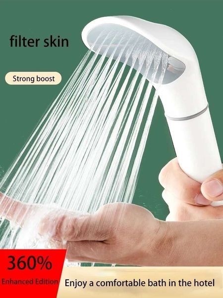 Novo filtro de chuveiro pressurizado beleza purificação da pele cabeça secagem flor aquecedor água doméstico banho pacote mangueira do banheiro