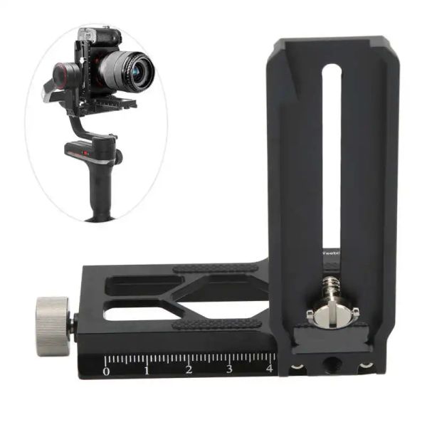 Teste In Lega di Alluminio A Sgancio Rapido Piastra L Stabilizzatore Della Fotocamera Bordo di Ripresa Verticale per Zhiyun Weebill S/Crane 2/3 Stabilizzatore