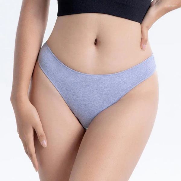 Damenhöschen, Damen-Slip, flacher elastischer Bund, nahtlose Baumwolle, einfache einfarbige, schweißabsorbierende weibliche Unterhose