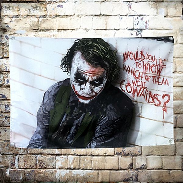 Accessori JOKER Movie Arazzo Appeso a parete Bandiera Banner Panno da parete Arazzi Arte della parete Arazzo Macrame Tappeto da parete Decorazione della parete