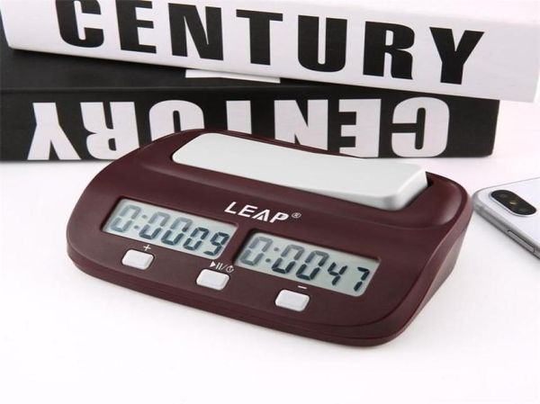 2020 Professionelle kompakte digitale Schachuhr, Count-Up-Down-Timer, elektronisches Brettspiel, Bonus, Wettbewerb, Master-Turnier, L9602779