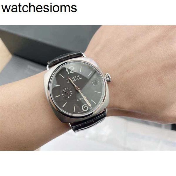 Mechanische Uhren Panerass Luxus Rademir Pam Uhr 45 mm wasserdichte Armbanduhren Designer Modemarke Edelstahl Stahl