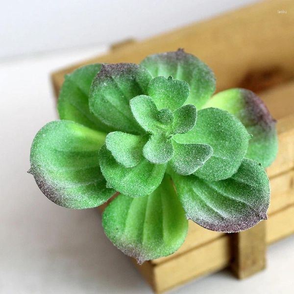 Flores decorativas de plástico artificial planta suculenta cactus echeveria flor decoração de escritório em casa presente suporte ferramentas por atacado peças