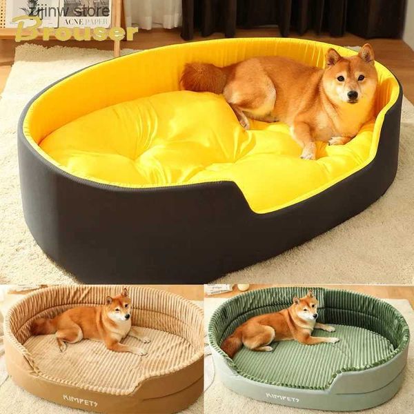 canili penne Big Bed Pet Sleep Bes Accessori per cani di grandi dimensioni Tappetini impermeabili in articoli per animali domestici Fornitura di prodotti per cuccia per cani Giardino domestico Y240326