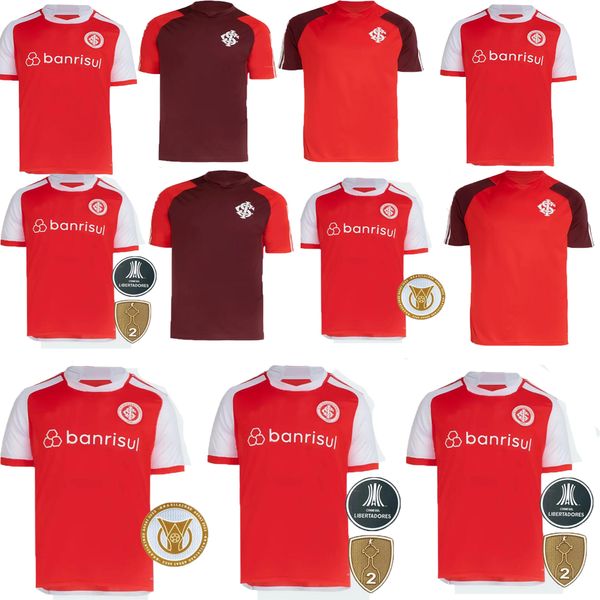 24 25 SC Internacional Fußballtrikots Fans Version Sport Mann Kit Camisa GUERRERO T.GALHARDO Oktober maskuline Fußballtrikots