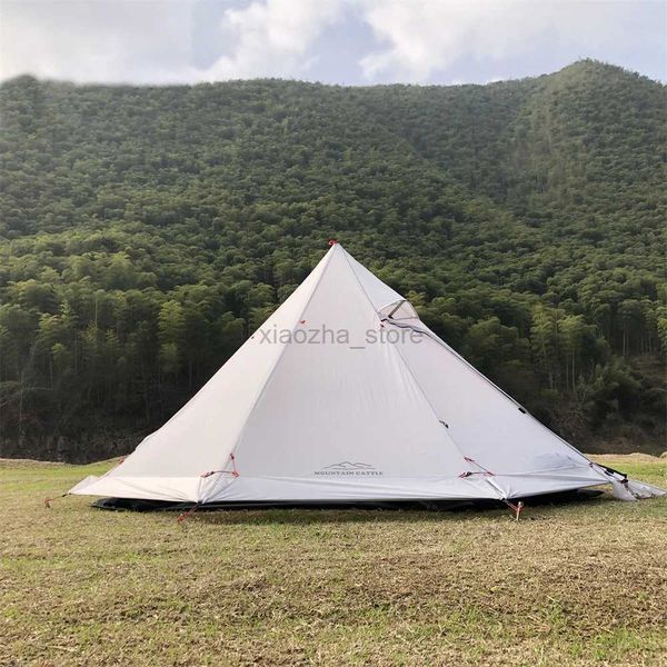 Tende e rifugi 3~4 Tenda calda con presa per stufa ignifuga per canne fumarie Tende teepee leggere per la squadra familiare Escursionismo da campeggio all'aperto 240322