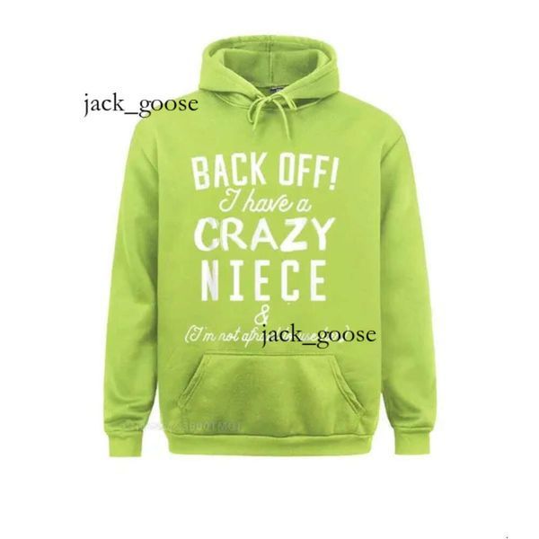 Herren-Kapuzenpullover, Sweatshirts, Herren-Kapuzenpullover, lange Ärmel, Damen-Sweatshirts, lustiger Tante-Onkel-Kapuzenpullover, übergroßer Kapuzenpullover „Back Off I Have A Crazy Nichte“, bequeme Kapuzen 604