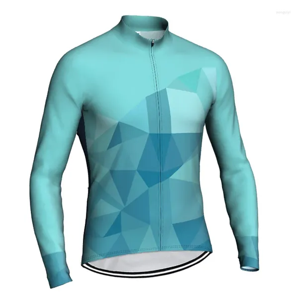 Giacche da corsa Maglia da ciclismo lunga e traspirante Top Uomo Donna MTB Camicia da montagna per bicicletta Tasca Jakcet Abbigliamento fresco elastico