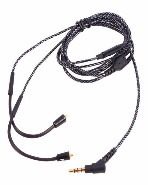 Substitua o cabo de áudio atualizado de 35 mm para SHURE SE535 SE425 SE315 SE215 SE846 Headphone1077912