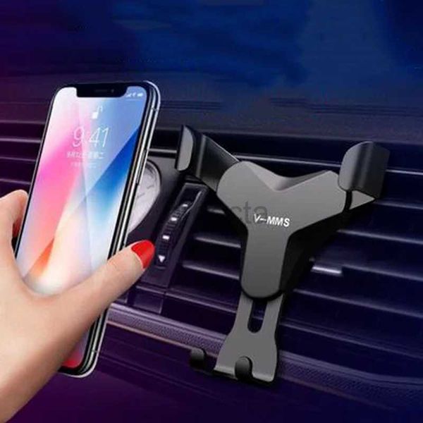 Handy-Halterungen, Schwerkraft-Autotelefonhalter, universelle Auto-Entlüftungs-Clip-Halterung, GPS-Unterstützung, mobiles Handy-Ständer-Zubehör für iPhone 13 12 240322