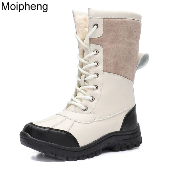 Botas moipheng feminino botas de neve quente inverno de inverno botas grossas homens profissionais masculino botas de snowboard de snowboard de neve adulto sapatos