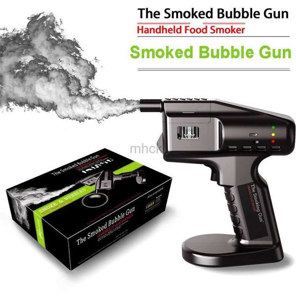 Ferramentas de bar Bar Misturador de vinho Hand-Held Smoked Bubble Gun Máquina de fazer fumaça Máquina de fazer coquetel Cozinha molecular Máquina de bolhas 240322