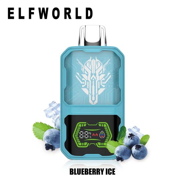 Vaporizzatore all'ingrosso di vendita caldo Elfworld Ai 22000puffs Scatola digitale 20K Puffs Sigarette elettroniche usa e getta con 26ml E-liquid