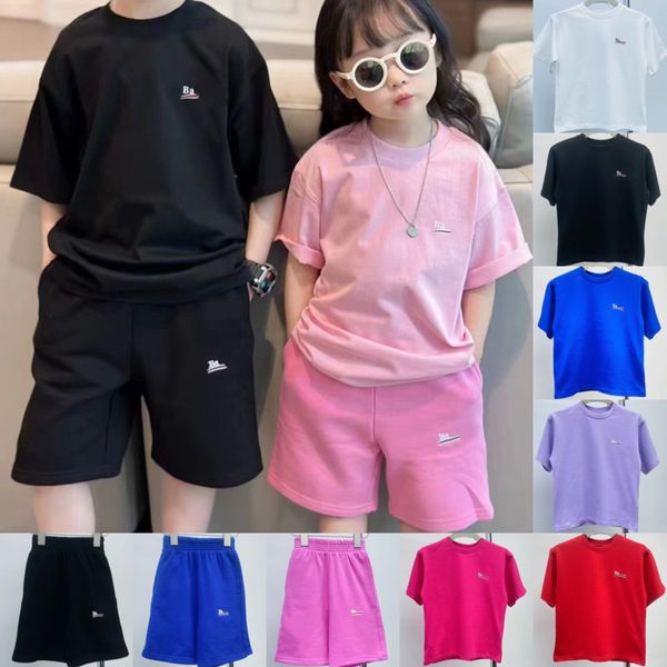 T-shirt per bambini Abbigliamento per ragazzi Designer Coke Wave Pantaloncini Ragazze Baby Luxury Brand Magliette Bambini Maglietta per giovani Abbigliamento a maniche corte Lettera stampata Parigi Tops T-shirt larghe